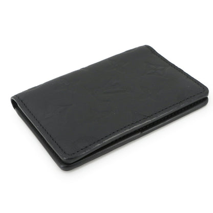 Louis Vuitton Monogram Shadow Organizer De Poche Card Case In Black Leather With Rfid Holder