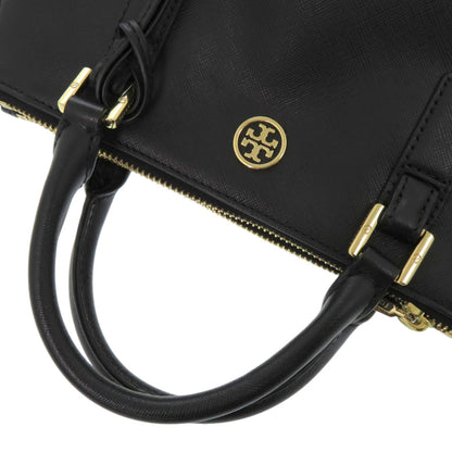 Tory Burch 2-Way Robinson Micro Zip Tote In Black Leather