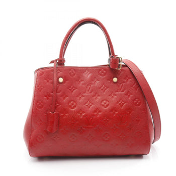 Louis Vuitton Montaigne Mm Handbag In Monogram Empreinte Leather