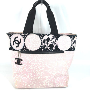 Chanel High Summer Pile Large Tote Bag Shoulder Bag Shoulder Bag Pink Black