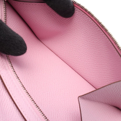 Hermes Herms Bearn Soufflet Verso Lime Mauve Silvestre Bifold Long Wallet