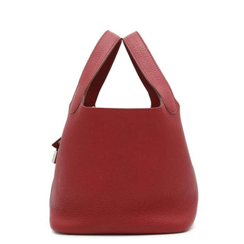 Hermes Handbag Picotin Lock Pm Rouge Garance Taurillon Clemence ?L Engraved