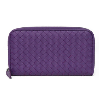 Bottega Veneta Long Wallet Zip Around Nappa Round Intrecciato Mona Lisa 518389 V001N 5213