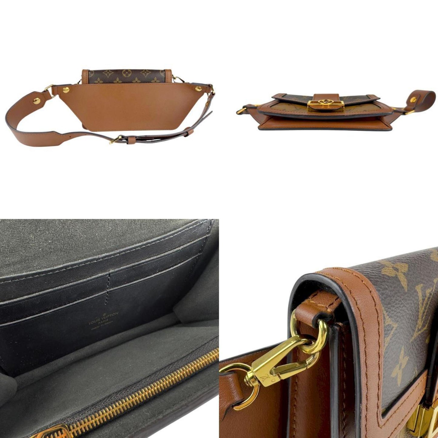 Louis Vuitton Monogram Reverse Dauphine Waist Bag/Body Bag For Men And Women