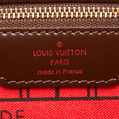 Louis Vuitton Damier Neverfull Pm Handbag Tote Bag N41359 Brown Pvc Leather