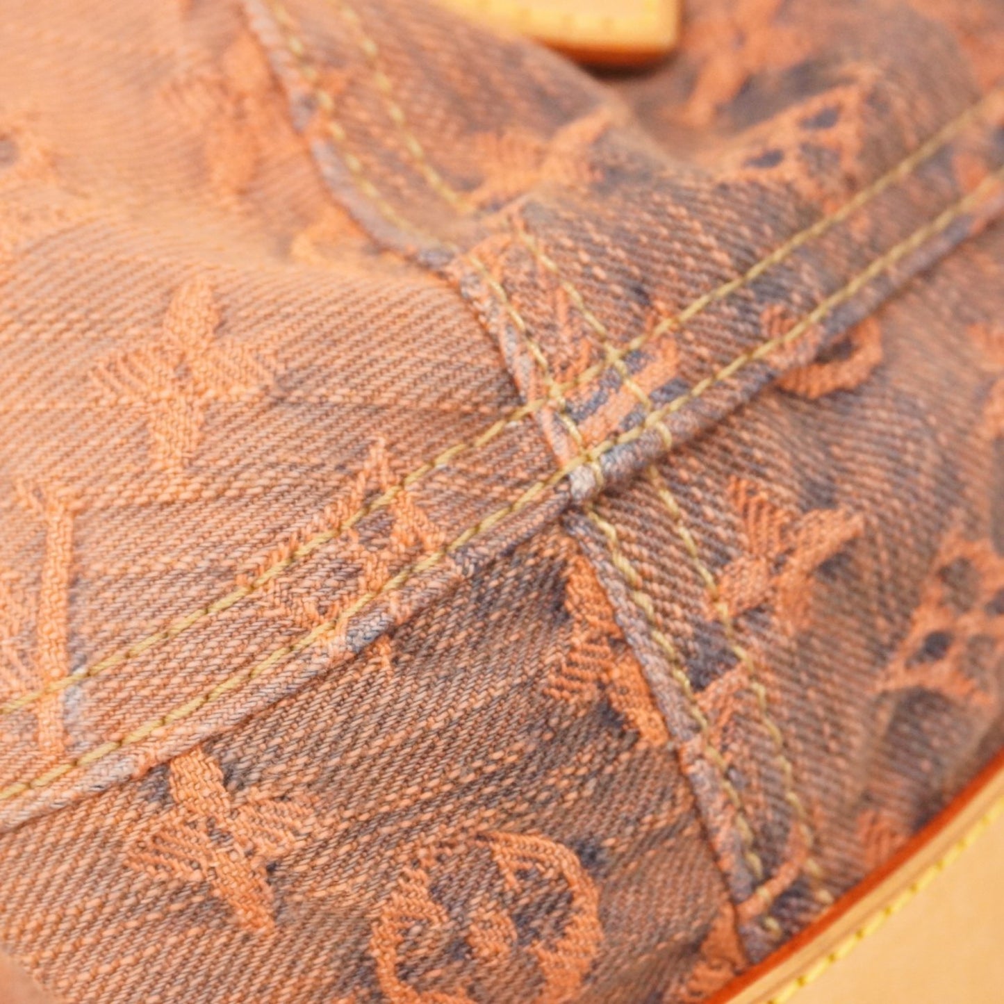 Louis Vuitton Monogram Denim Sunrise Shoulder Bag M93190 Orange