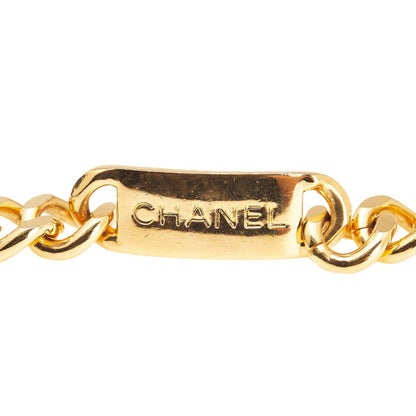 Chanel Coco Mark Medallion Logo Plate Chain Belt Gold Plated