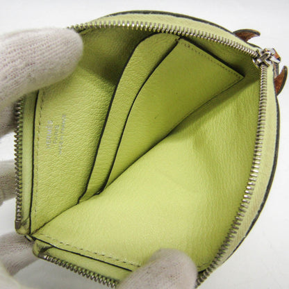 Hermes Paddock Women'S Chevre Leather Coin Purse/Coin Case Brown