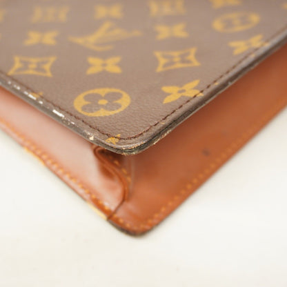 Louis Vuitton Monogram Porte-Document Bandouliere Handbag M53338 Brown
