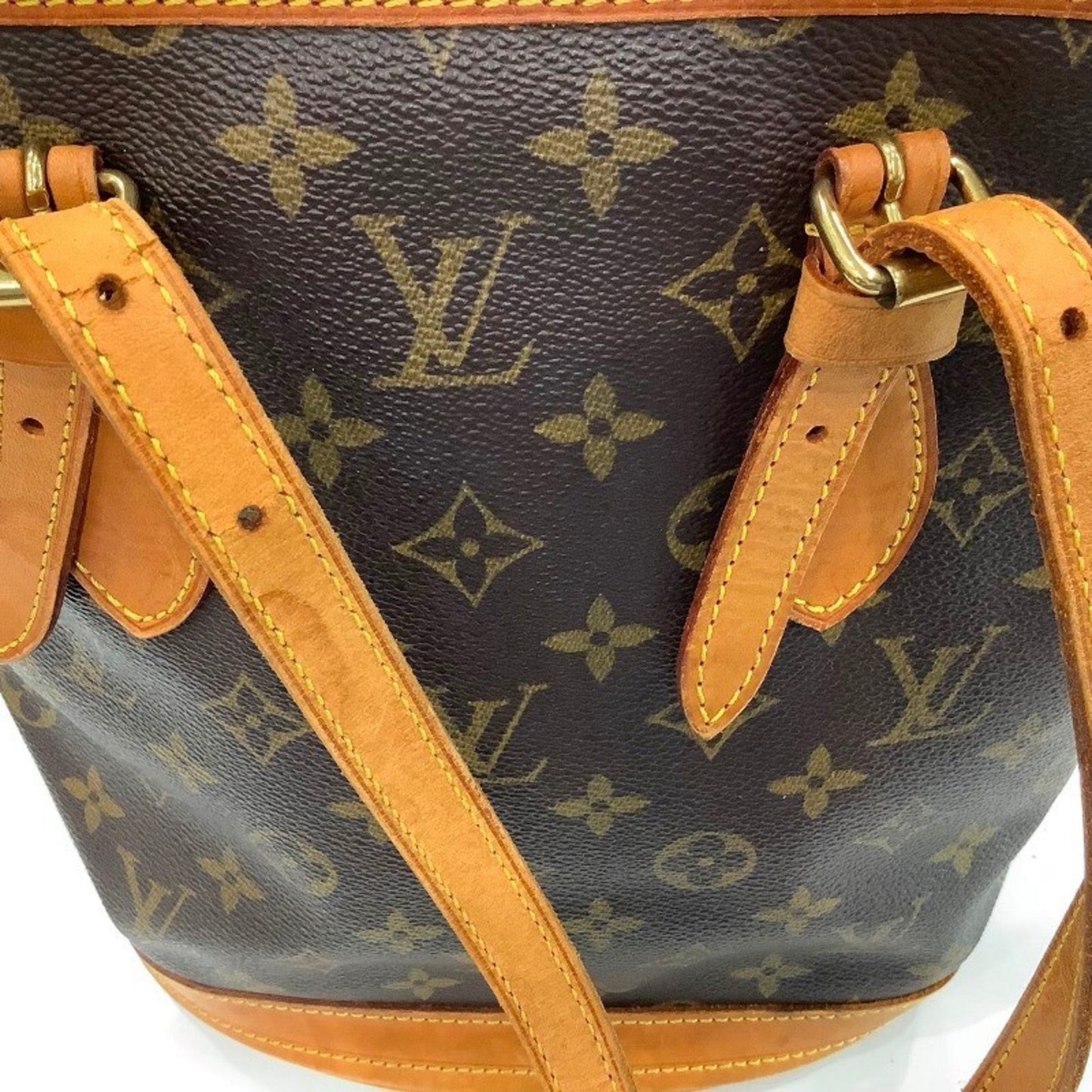 Louis Vuitton Louis Vuitton Monogram Bucket Pm M42238 Tote Handbag Ja-24558