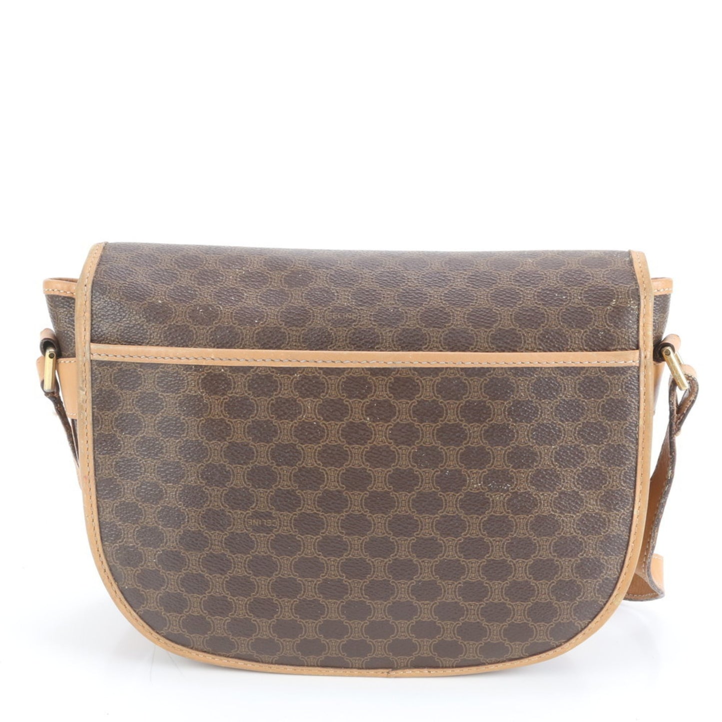 Celine Macadam Leather Shoulder Bag