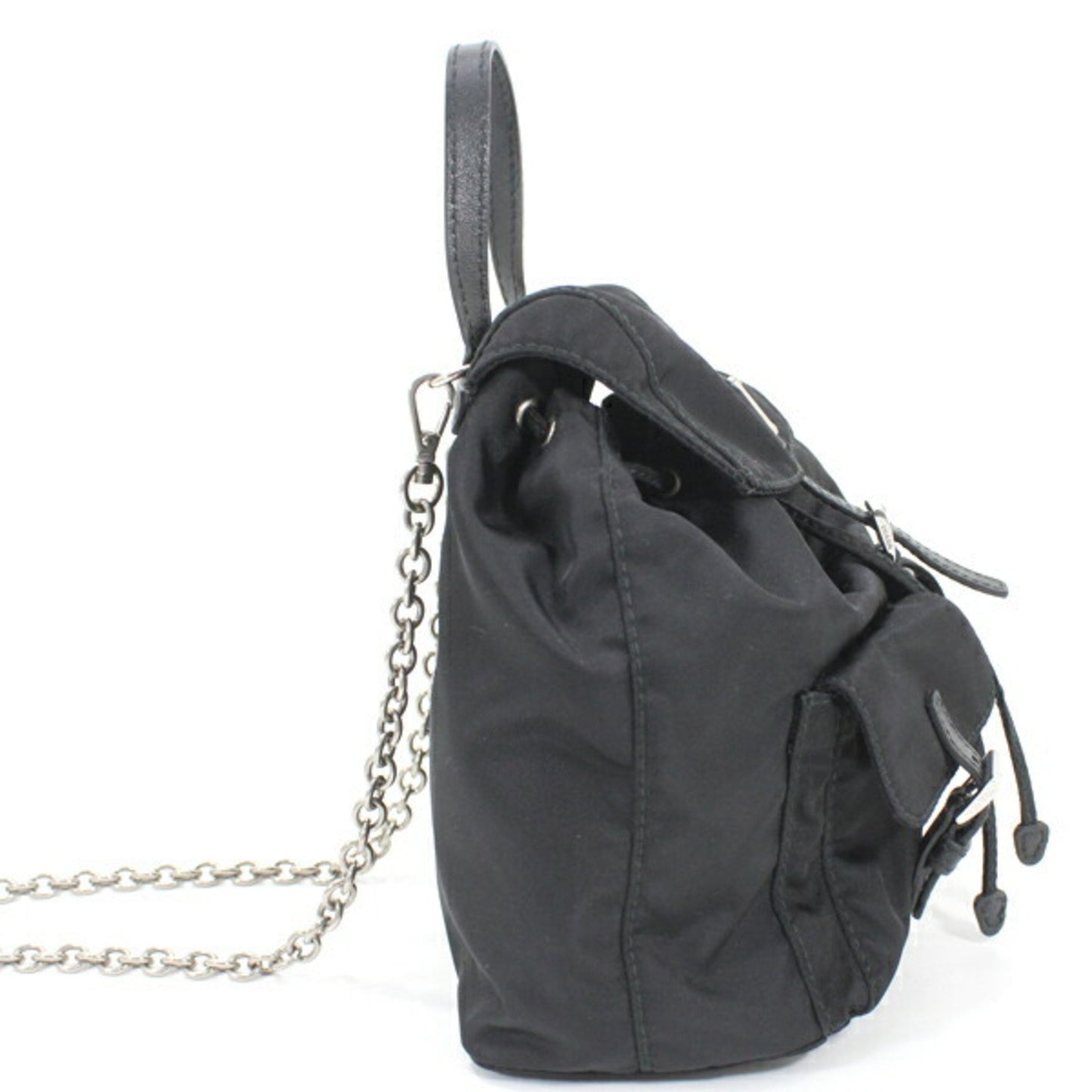 Prada Prada Shoulder Bag Mini Backpack Nylon Black 1Bh029