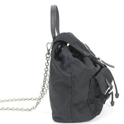 Prada Prada Shoulder Bag Mini Backpack Nylon Black 1Bh029
