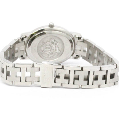 Hermes Clipper Oval Stainless Steel