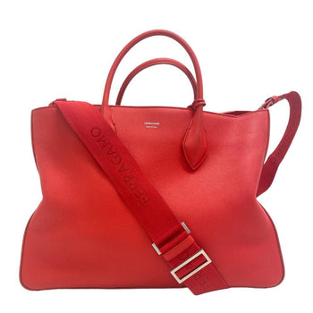 Salvatore Ferragamo Shoulder Bag Tote Red