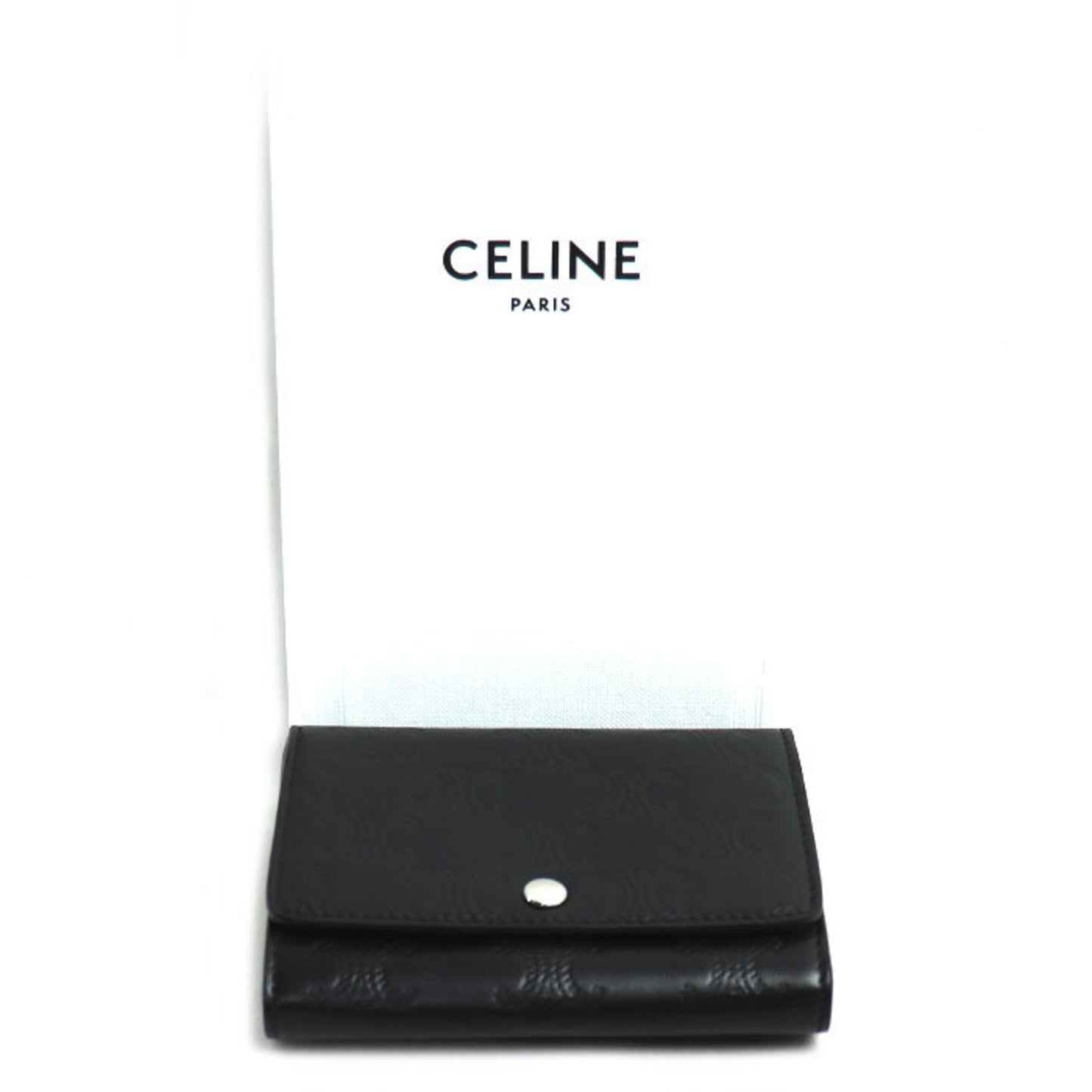 Celine Triomphe Embossed Card Holder