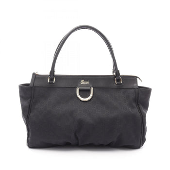 Gucci Gg Canvas Shoulder Bag Leather