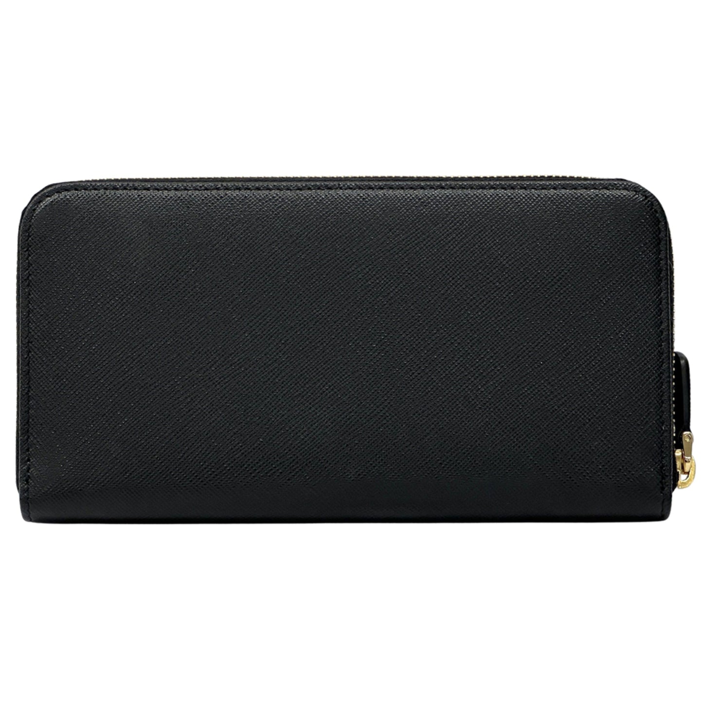 Prada Saffiano Black Long Wallet (1Ml506) For Men And Women