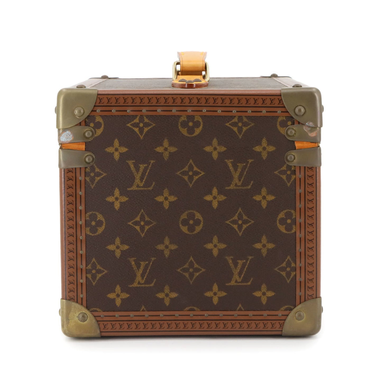 Louis Vuitton Monogram Boite Flacon Makeup Box Vanity Handbag Brown M21828