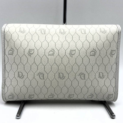 Christian Dior Dior Christian Honeycomb Shoulder Bag White Leather