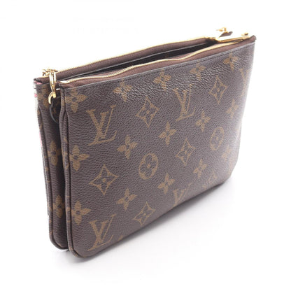 Louis Vuitton Monogram Vivienne Double Zip Pochette Shoulder Bag In Coated Canvas And Leather