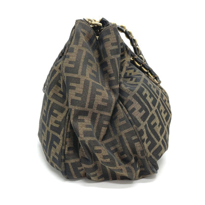 Fendi 8Br616 Zucca Mia Chain Tote Bag In Canvas/Leather