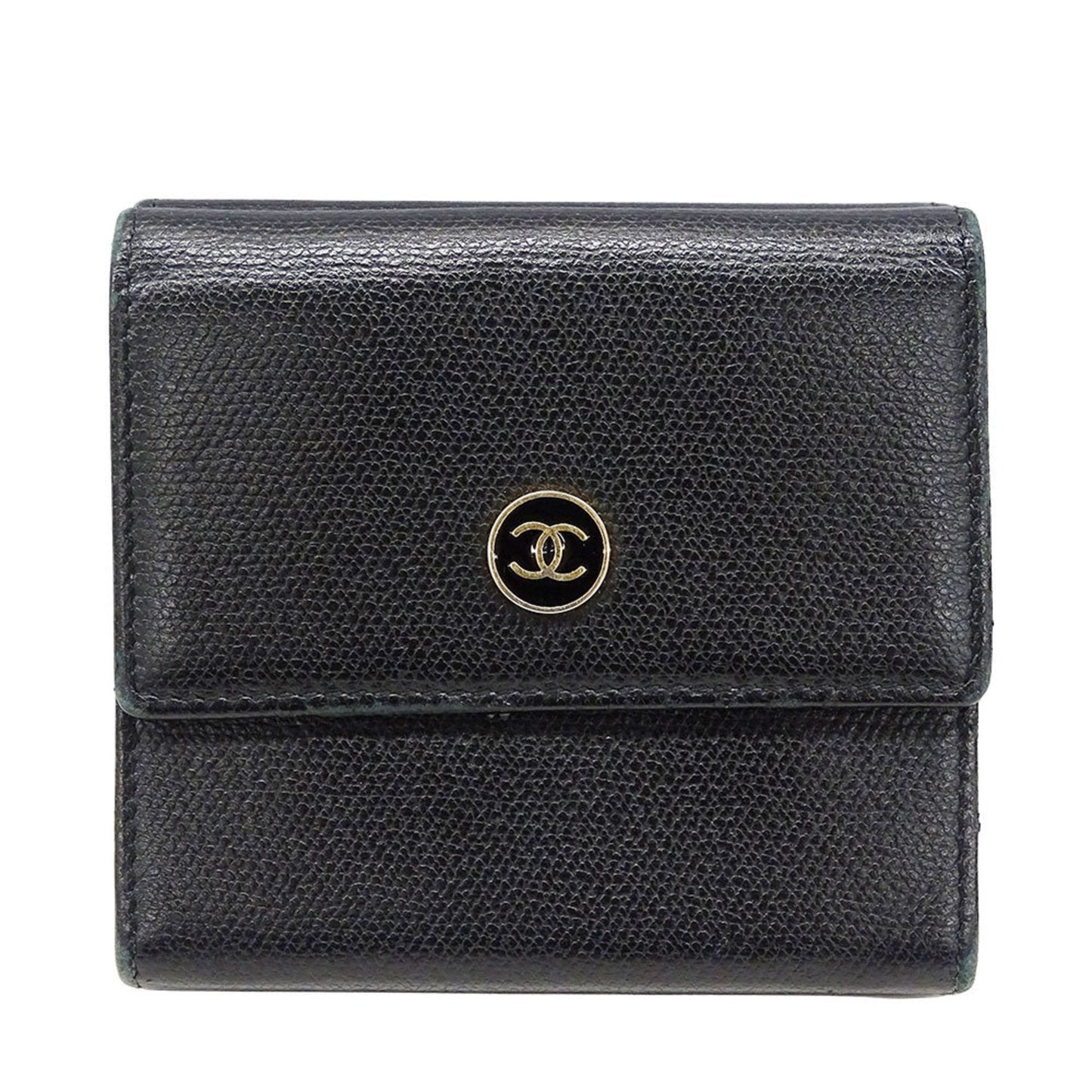 Chanel Women'S Bifold Wallet With Coco Button