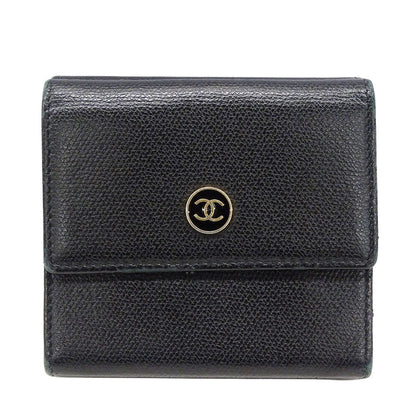 Chanel Women'S Bifold Wallet With Coco Button