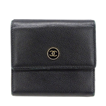 Chanel Women'S Bifold Wallet With Coco Button