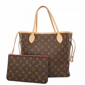 Louis Vuitton Monogram Neverfull Mm Tote Bag M41178 Brown Pivoine
