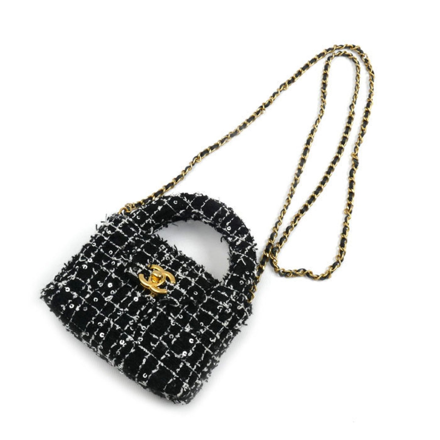 Chanel Fabric Mini Chain Shoulder Bag