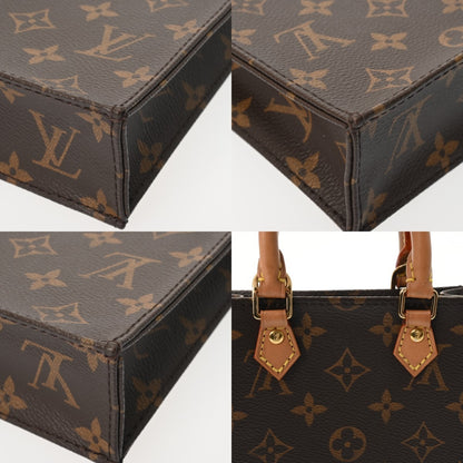 Louis Vuitton Monogram Petite Sac Plat (Old Model) 2-Way Brown M69442