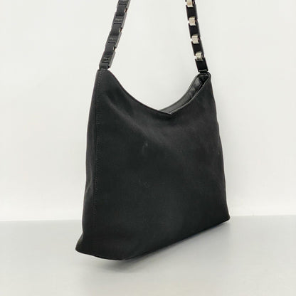 Salvatore Ferragamo Vara Shoulder Bag In Black Nylon