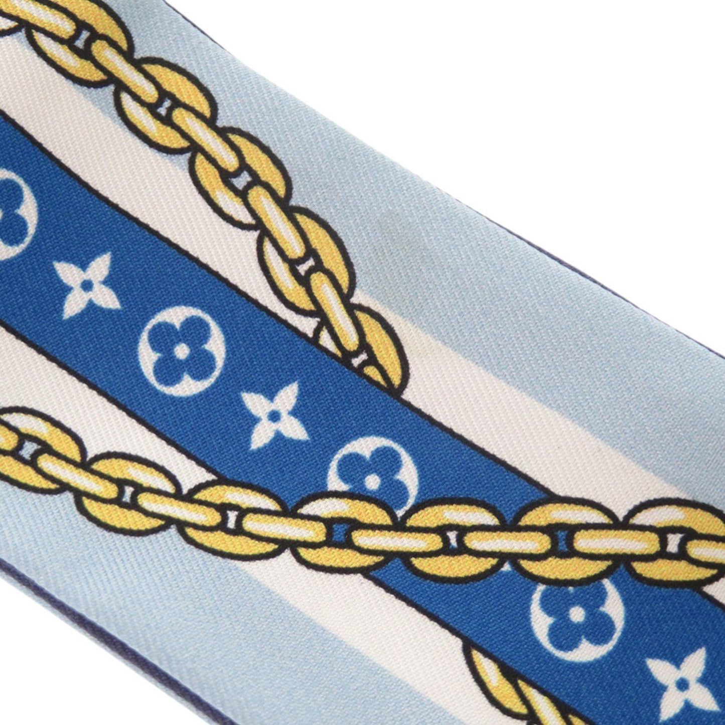 Louis Vuitton Bandeau Bb Bow M96174 Silk Blue Scarf Muffler 0022 Louis Vuitton