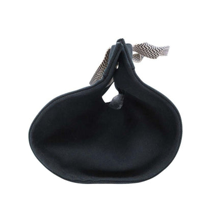 Hermes Cannes Pm Handbag Tote Canvas Herringbone With Pouch