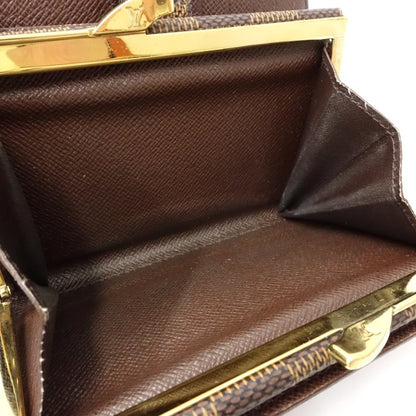 Louis Vuitton Louis Vuitton Damier Bi-Fold Wallet N61664 Portemonnay Viennois Ebene 180979