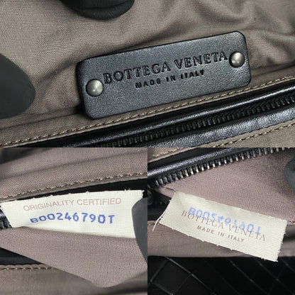Bottega Veneta Intrecciato Leather Canvas Tote Bag