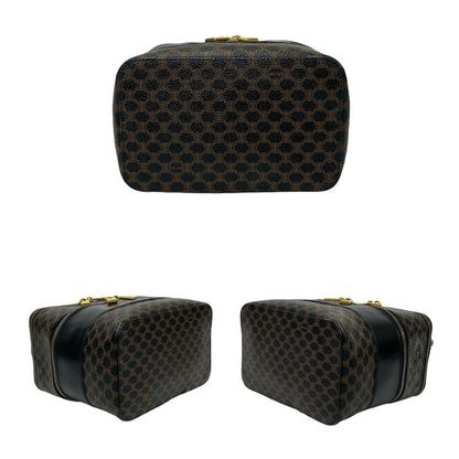 Celine Macadam Blason Triomphe Leather Handbag/Vanity Bag/Makeup Box
