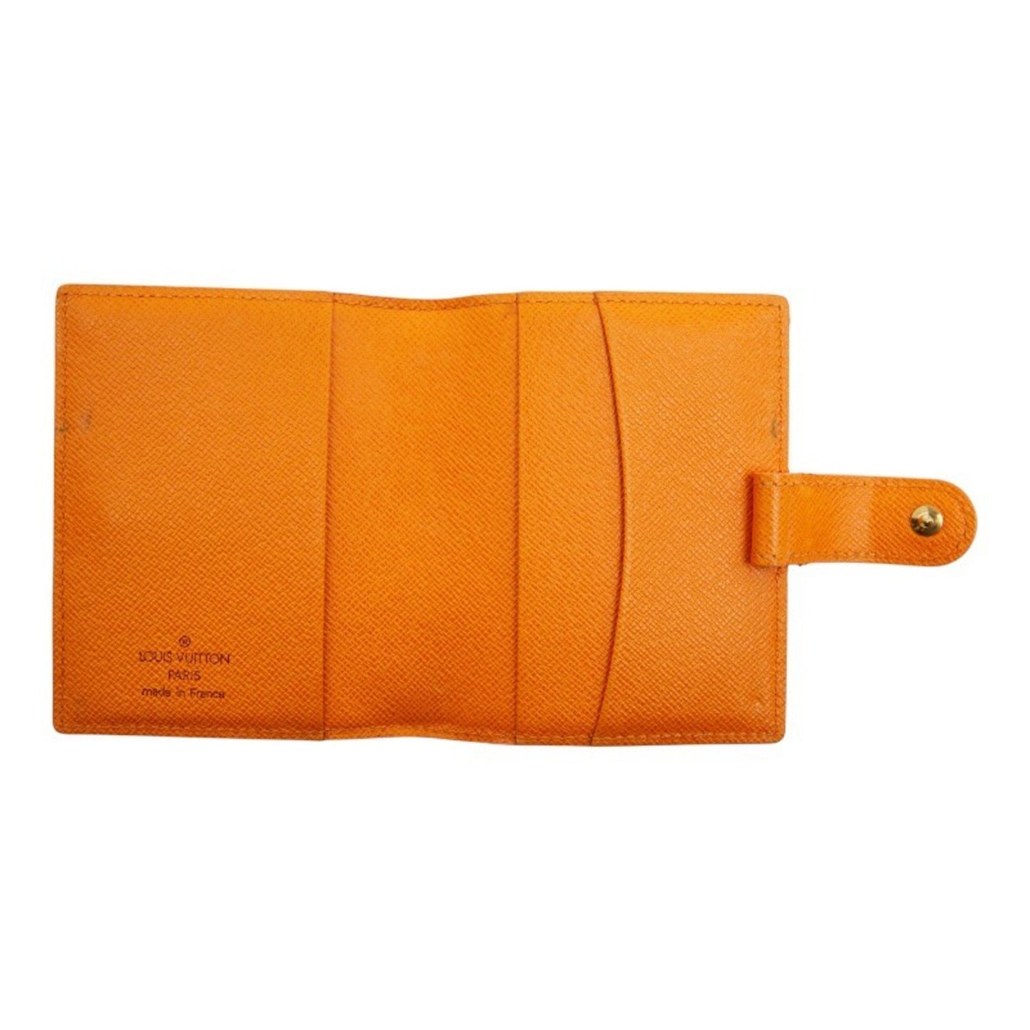 Louis Vuitton Epi Agenda Mini Planner Cover R2007H Mandarin Orange Leather