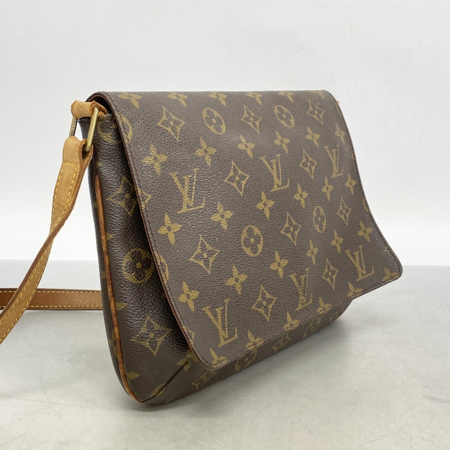 Louis Vuitton Monogram Musette Tango Short Strap Shoulder Bag M51257 Brown