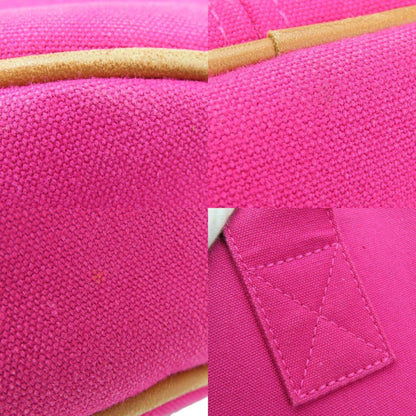 Hermes Tote Bag Panier De Plage Mm Canvas Hot Pink