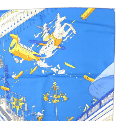 Like New Herms Carr 90 "The Legend Of The Winged Horse" La Legende Du Cheval A Plumes Twill