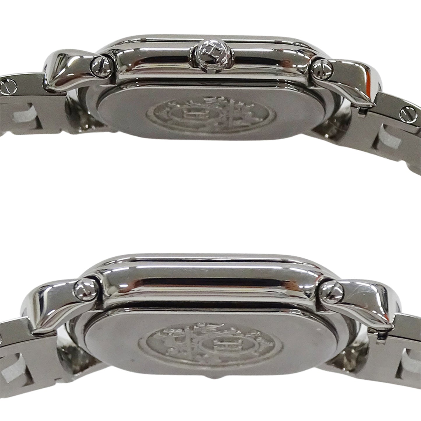 Herms Rally Quartz Qz Stainless Steel Watch