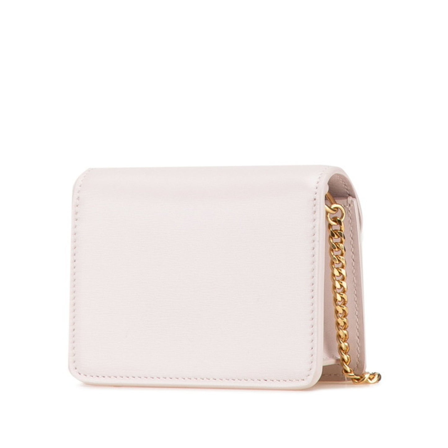 Celine Triomphe Chain Shoulder Bag In Pink Leather