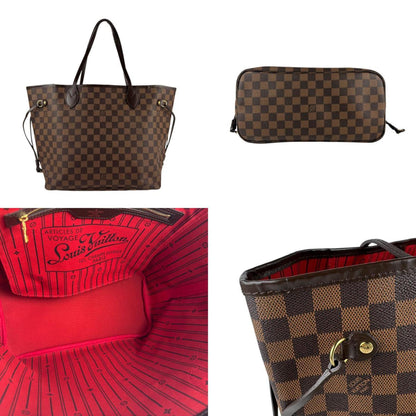 Louis Vuitton Damier Neverfull Mm Shoulder Bag Tote In Brown