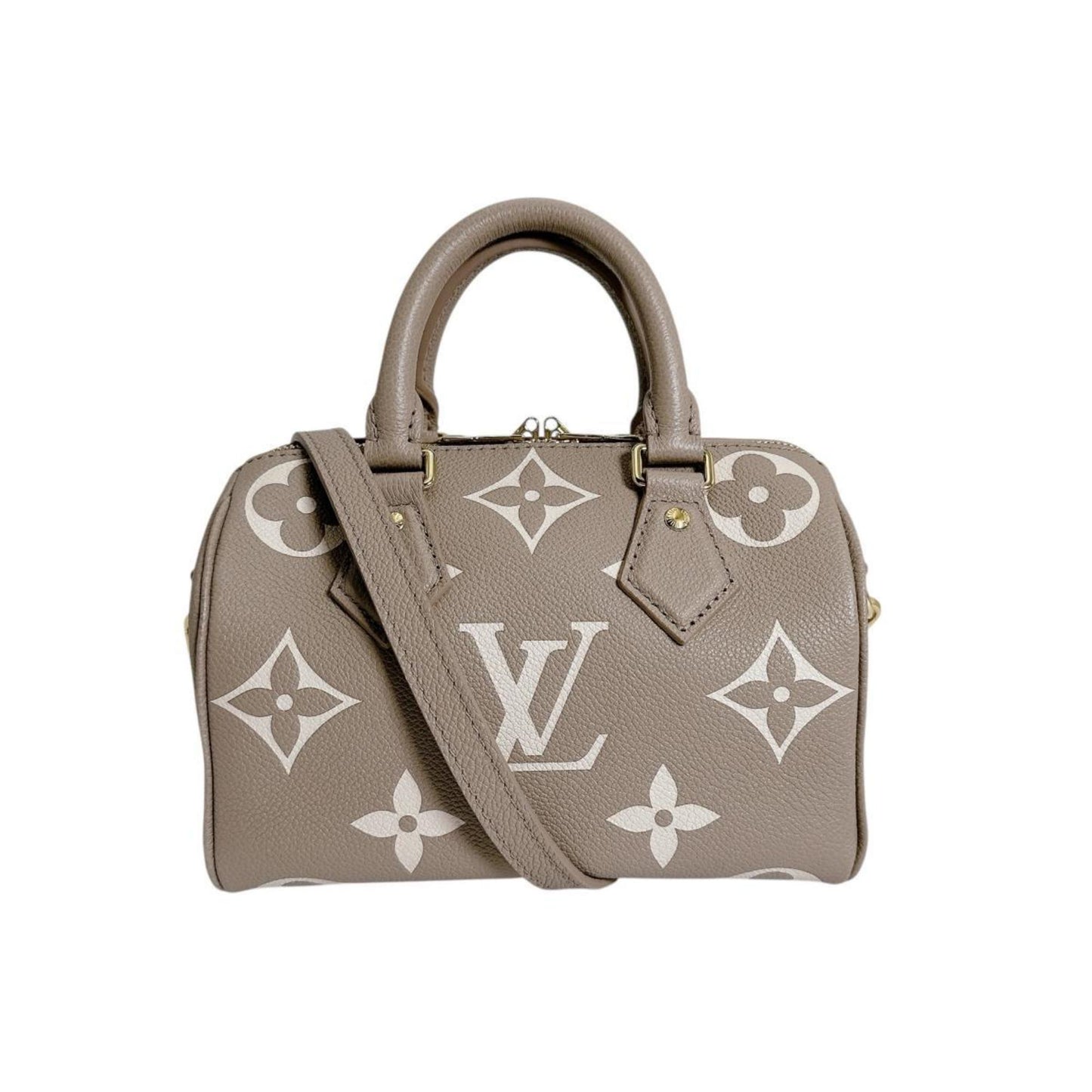 Louis Vuitton Monogram Empreinte Speedy Bandouliere 20 Shoulder Bag M46575 Tourterelle Crme