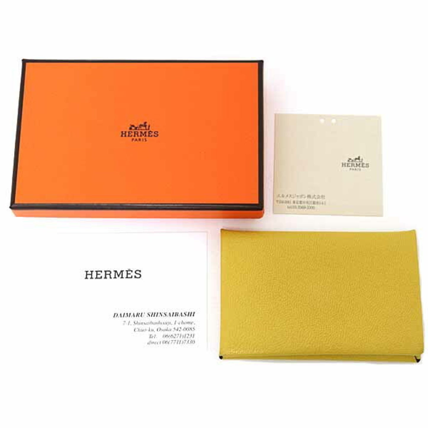 Hermes Herms Calvi Verso Card Case/Business Holder