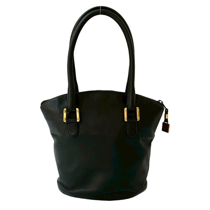 Loewe Anagram Logo Embossed Leather Mini Tote Bag In Black