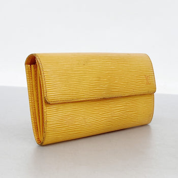 Louis Vuitton Epi Leather Long Wallet Porte Monnaie Credit M6359H Mandarin