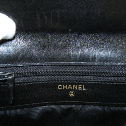 Chanel Coco Mark Black Lambskin Bifold Wallet